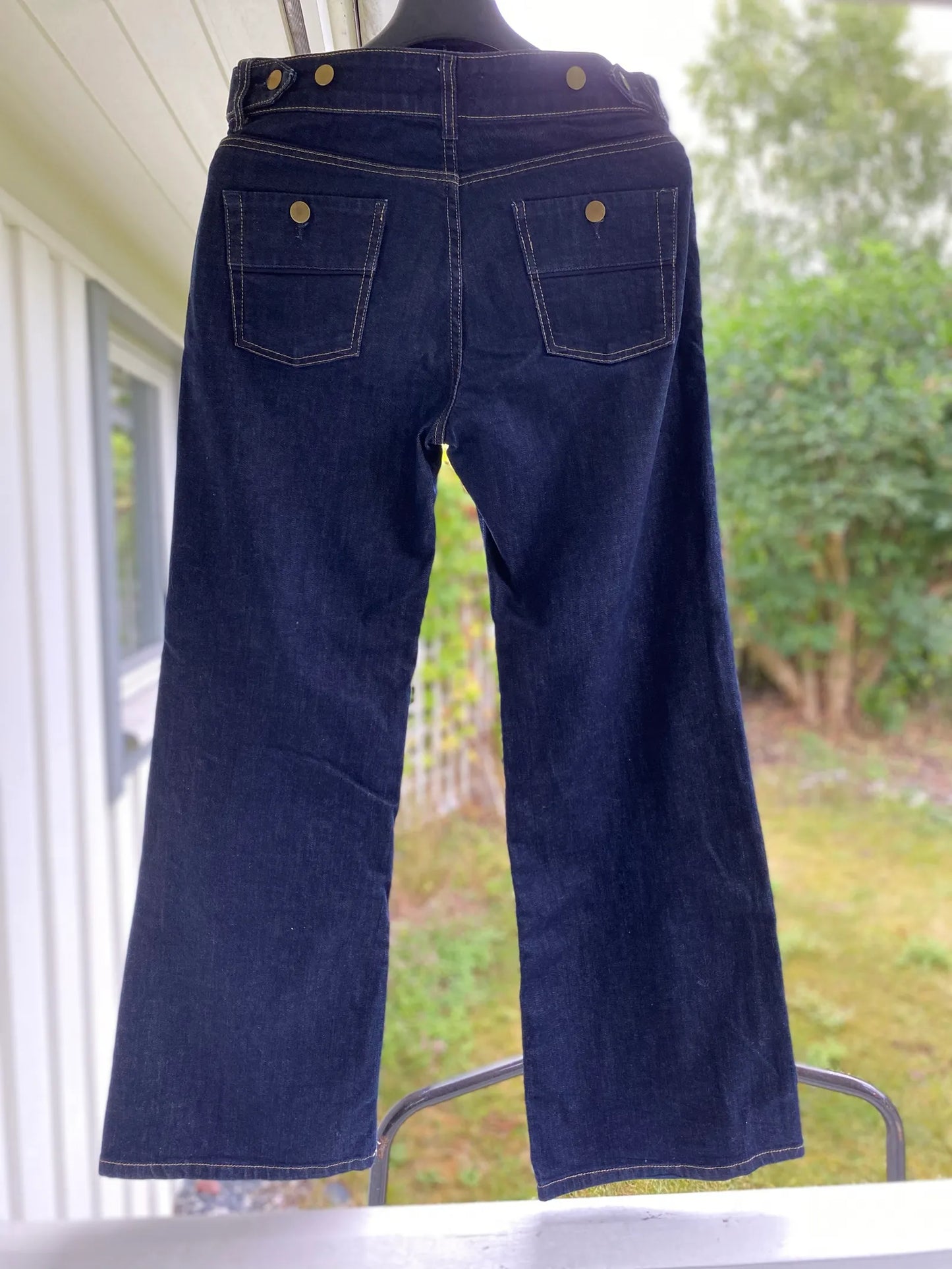 Filippa K Liz Gold Button Eco-jeans