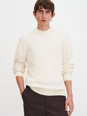 Filippa K Braided Cotton Silk Sweater