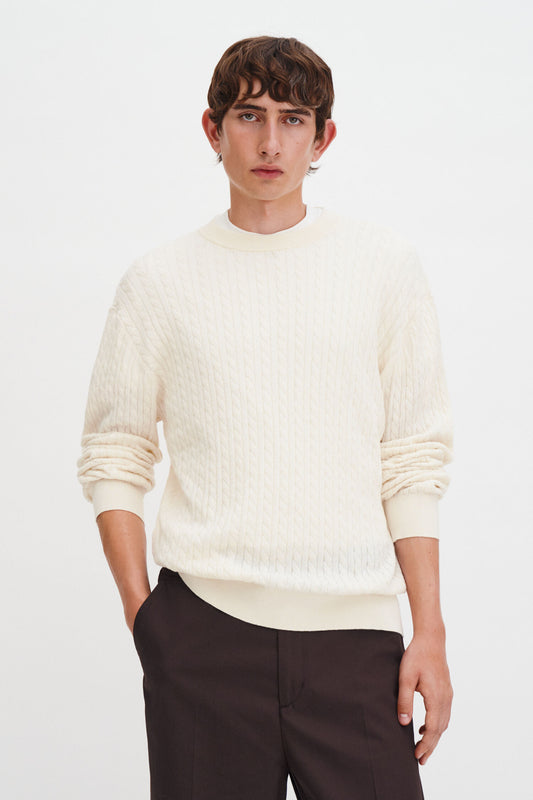Filippa K Braided Cotton Silk Sweater