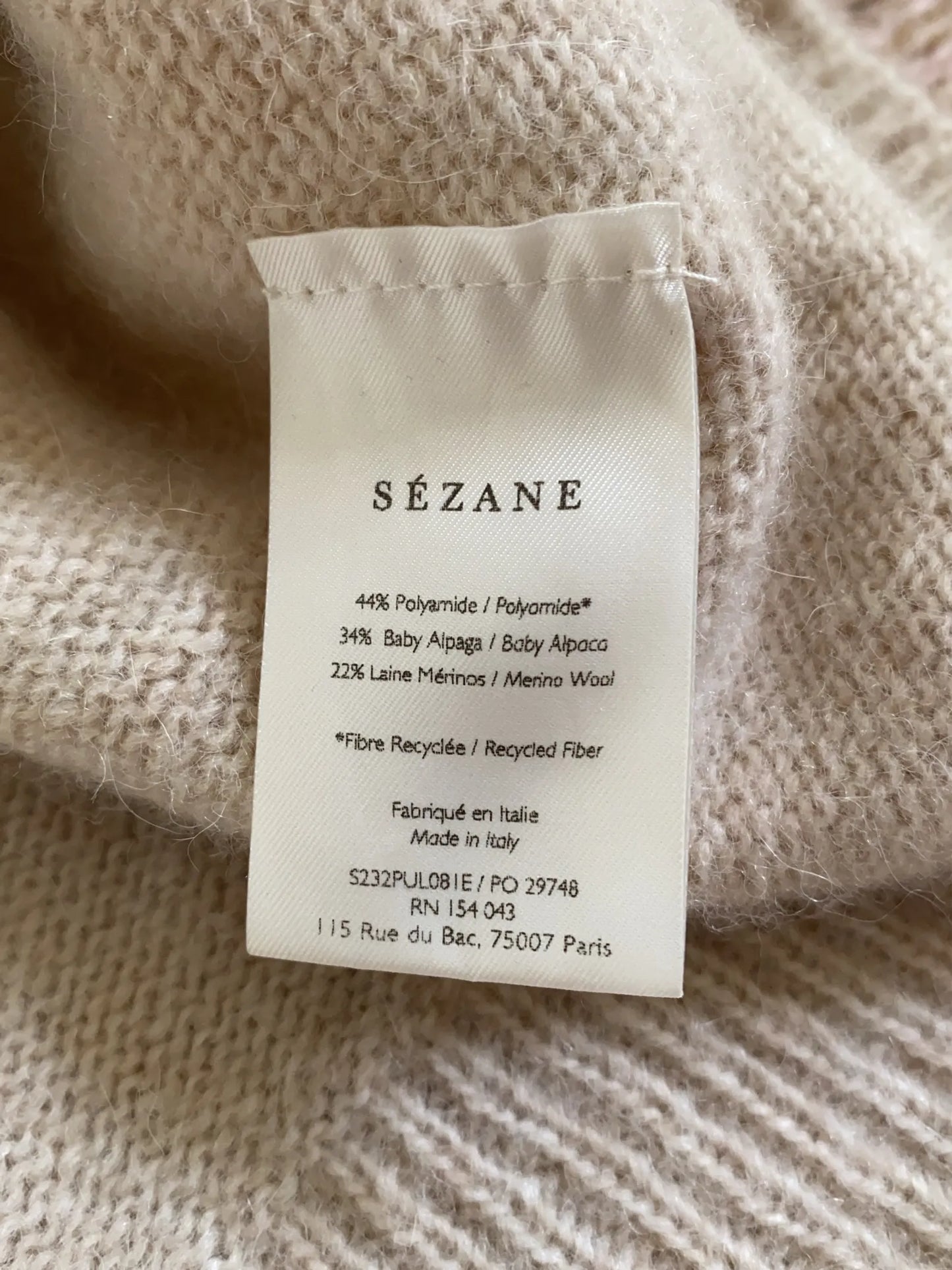 Sézane-ullväst