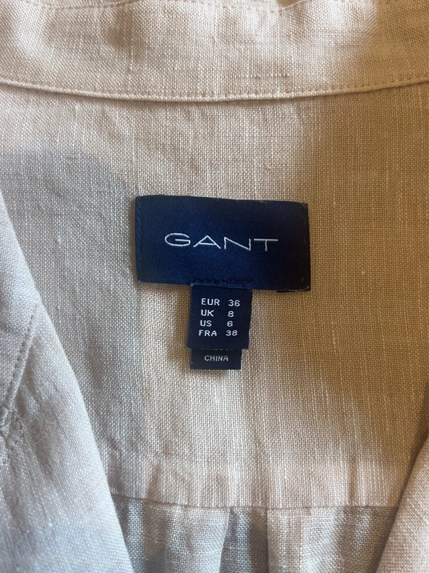 Gant D2. Linen Chambray Ss-linneklänning