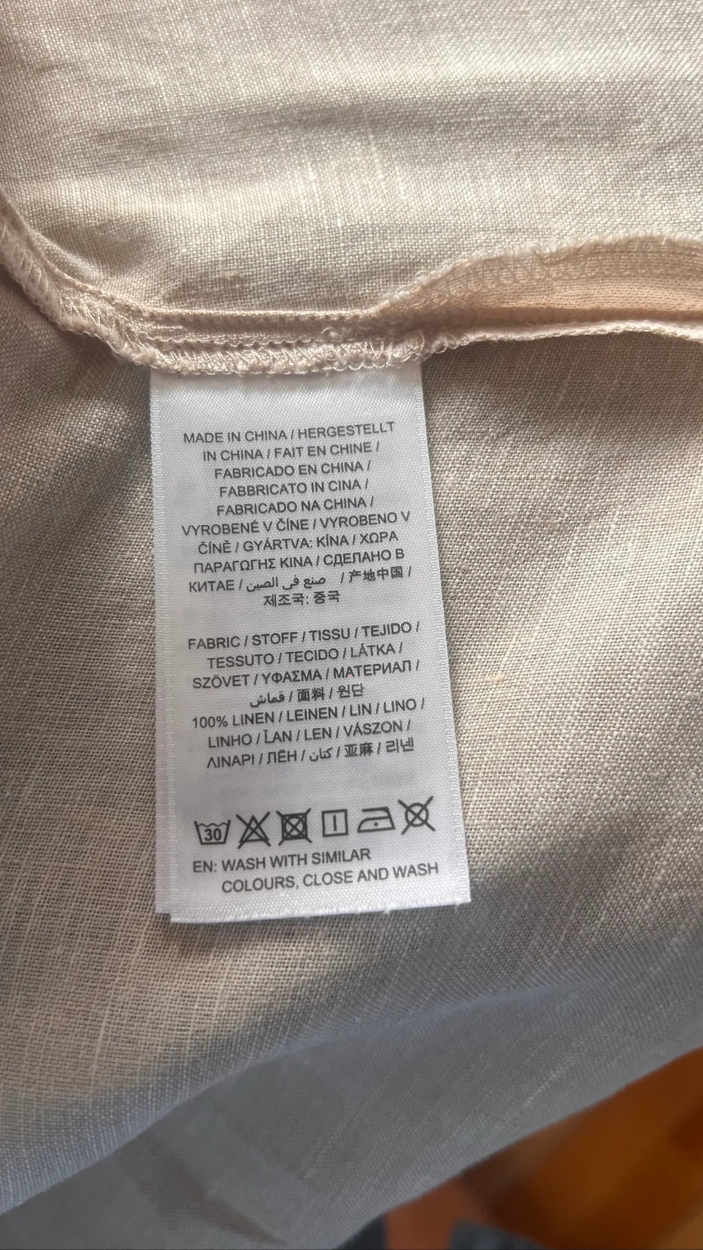 Gant D2. Linen Chambray Ss-linneklänning
