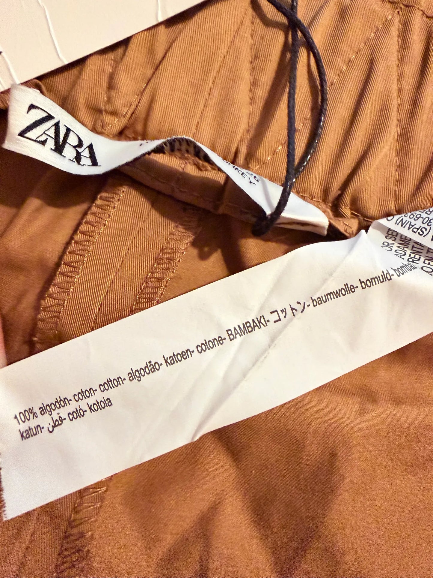 Zara Brown Paperbag Waist Trousers