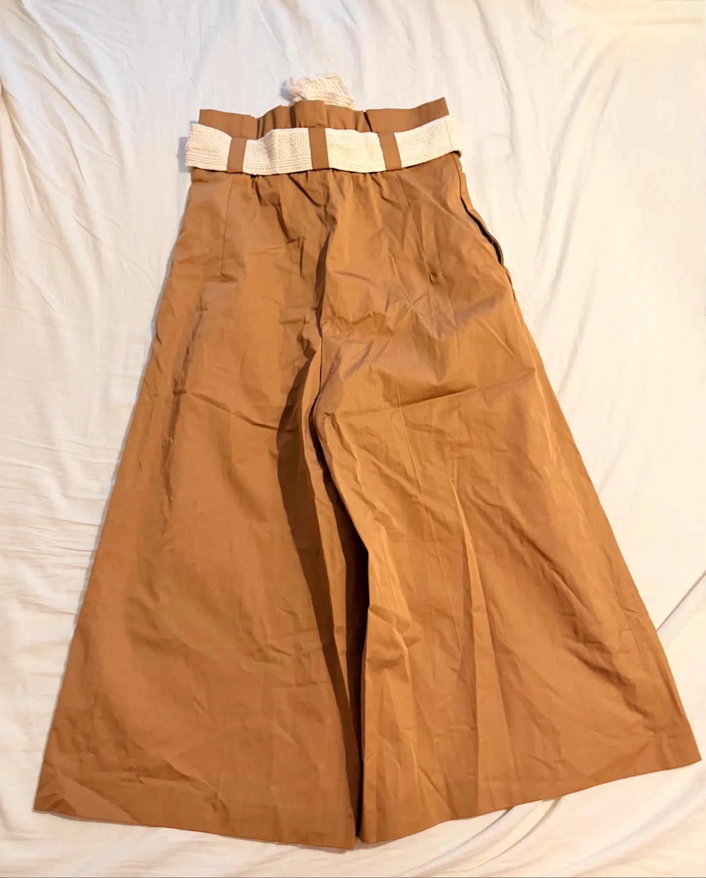 Zara Brown Paperbag Waist Trousers