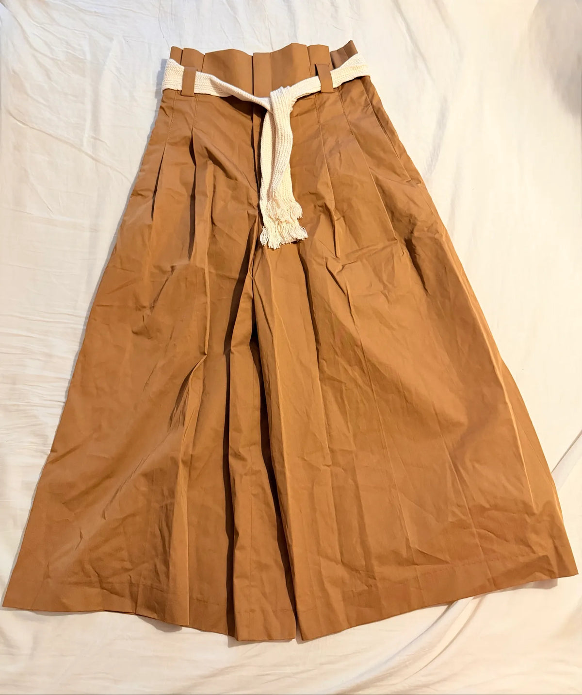 Zara Brown Paperbag Waist-byxor NWT