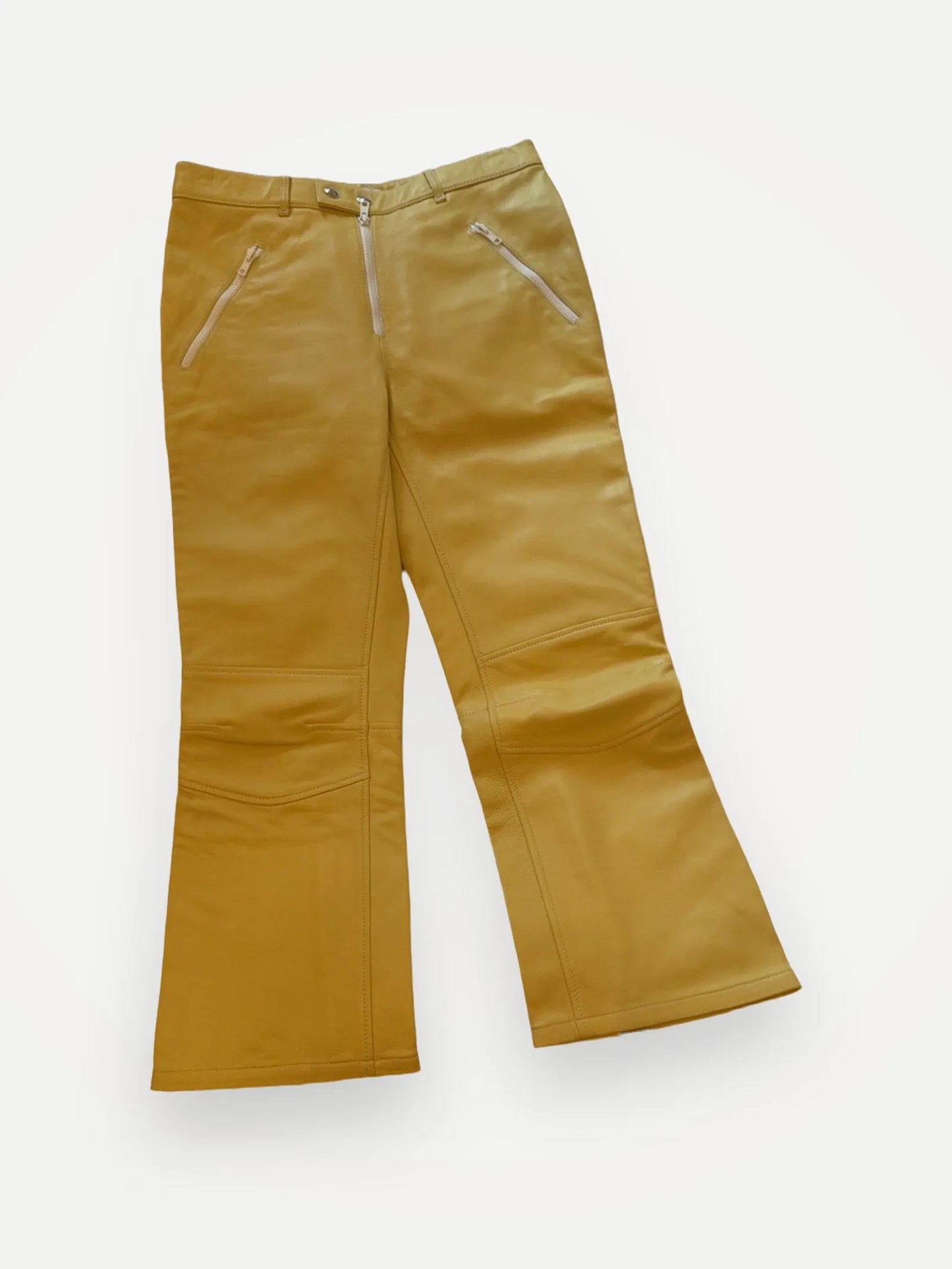 Filippa K Kick Flare Leather-skinnbyxor