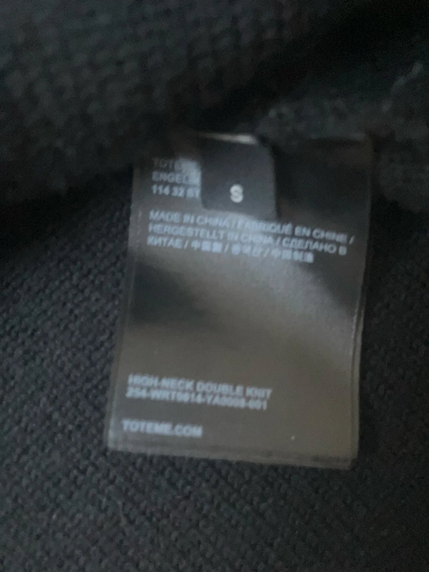 Toteme High Double Knit-ulltröja