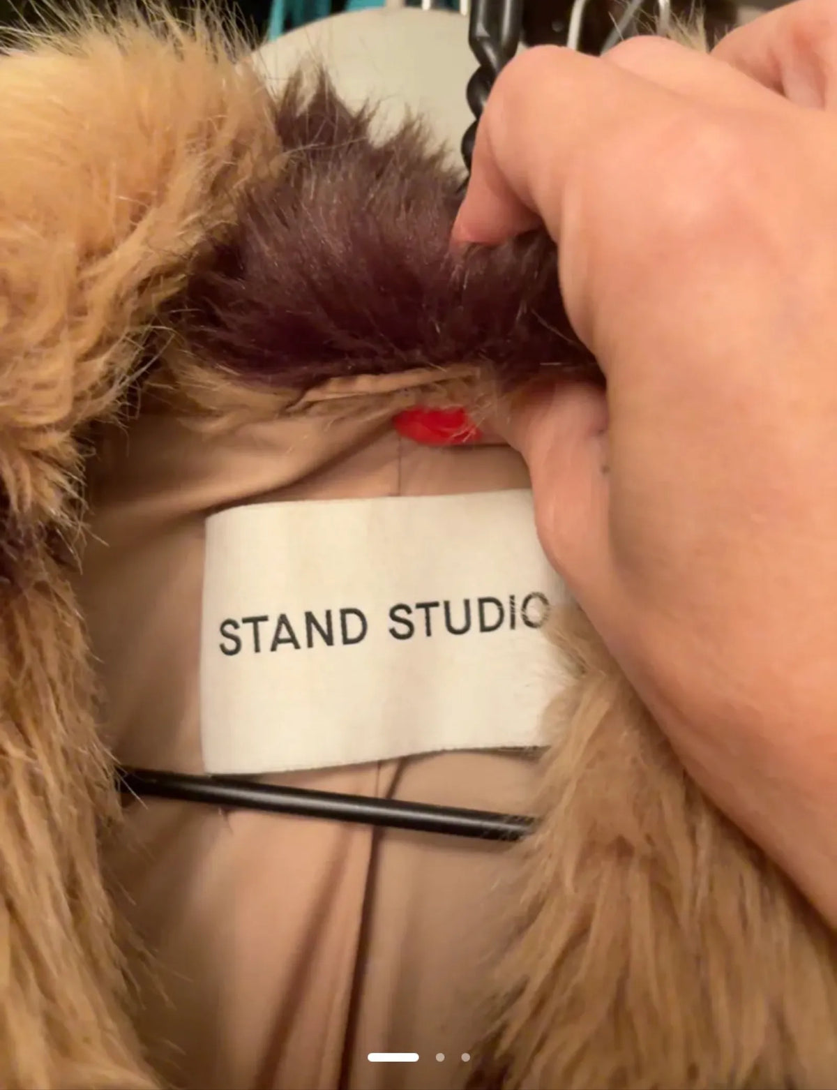 Stand Studio Fur jacket