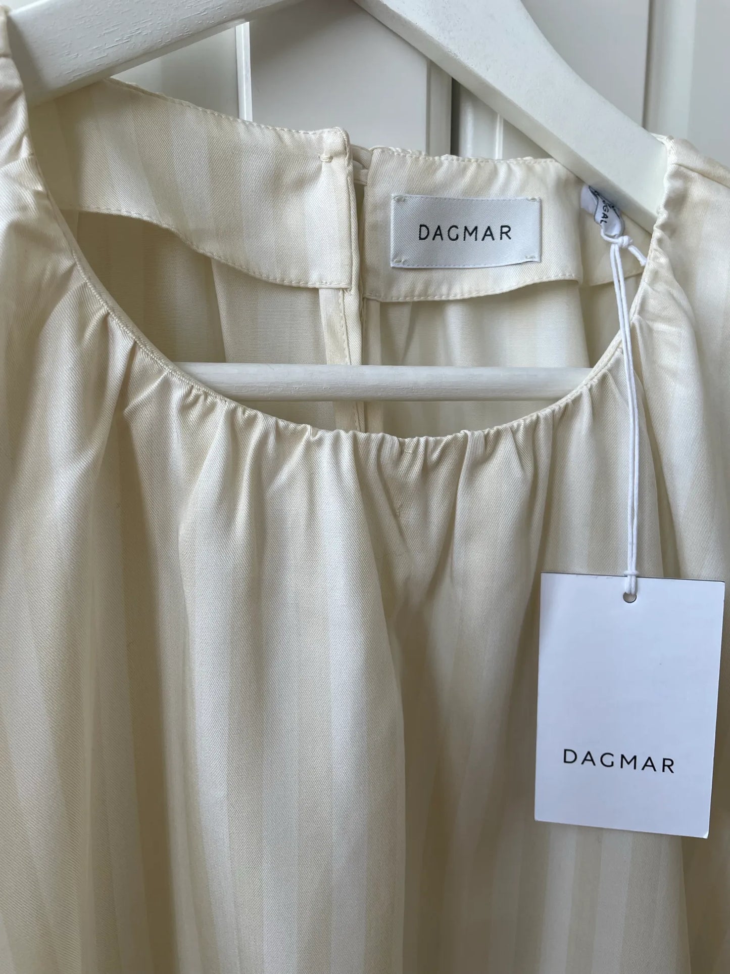 Dagmar Cropped Striped White/vanilla-blus NWT
