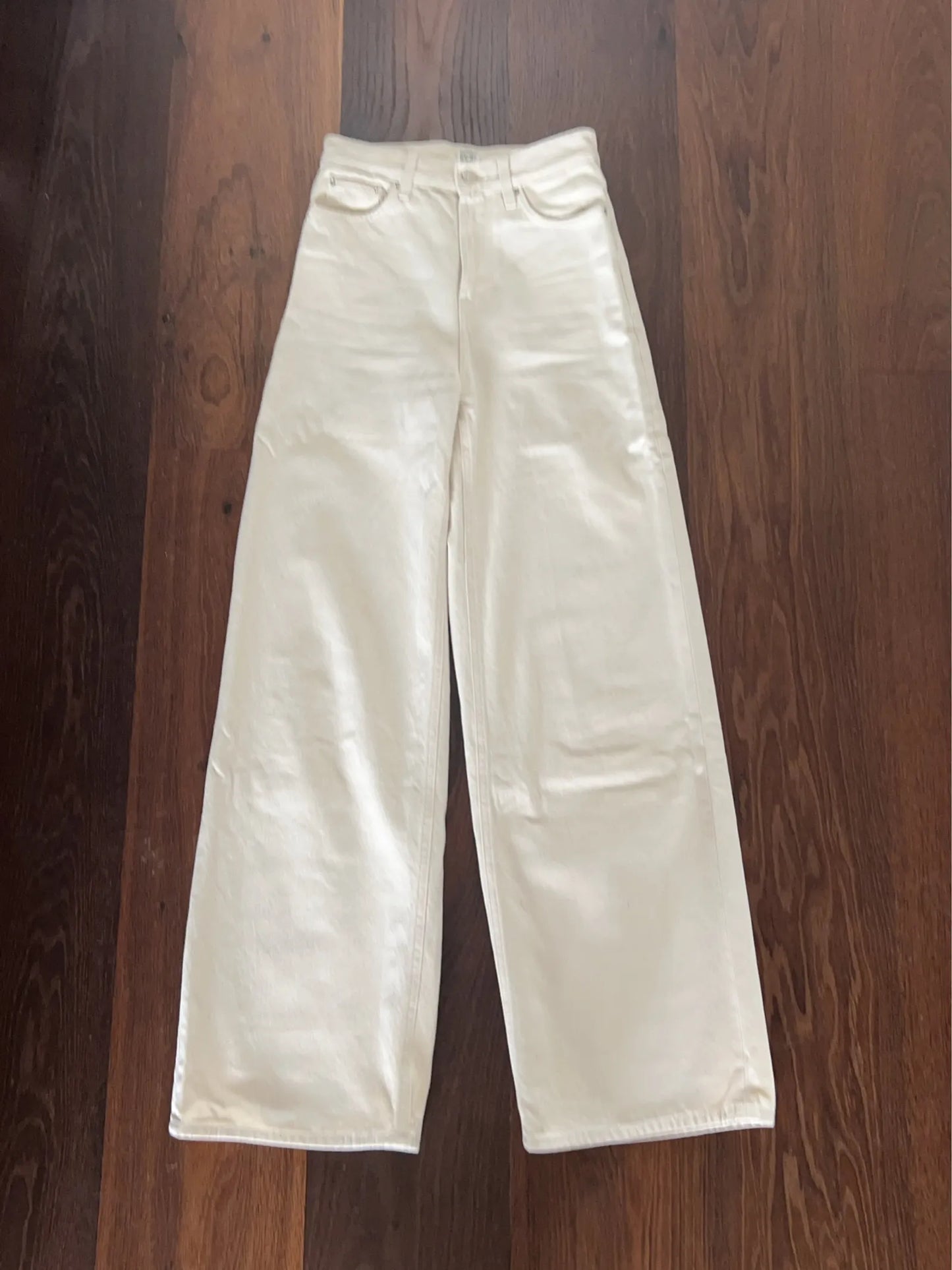 Toteme Wide Leg Denim Ecru Jeans