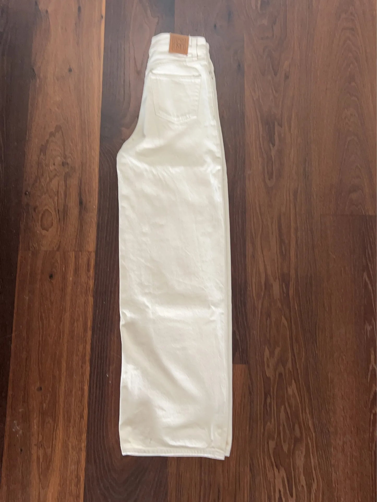 Toteme Wide Leg Denim Ecru Jeans