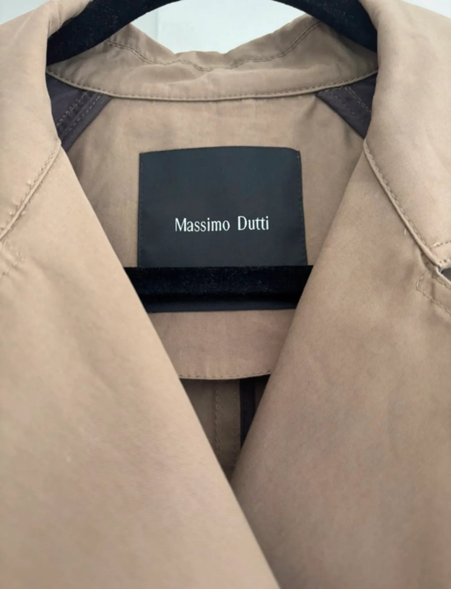 Massimo Dutti Double-breasted Button Trench With Belt-trenchcoat NWOT