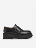 Flattered Leo Leather Black-skinnloafers