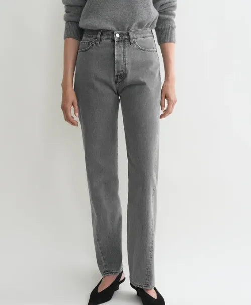Toteme Twisted Seam Denim Full Length Jeans