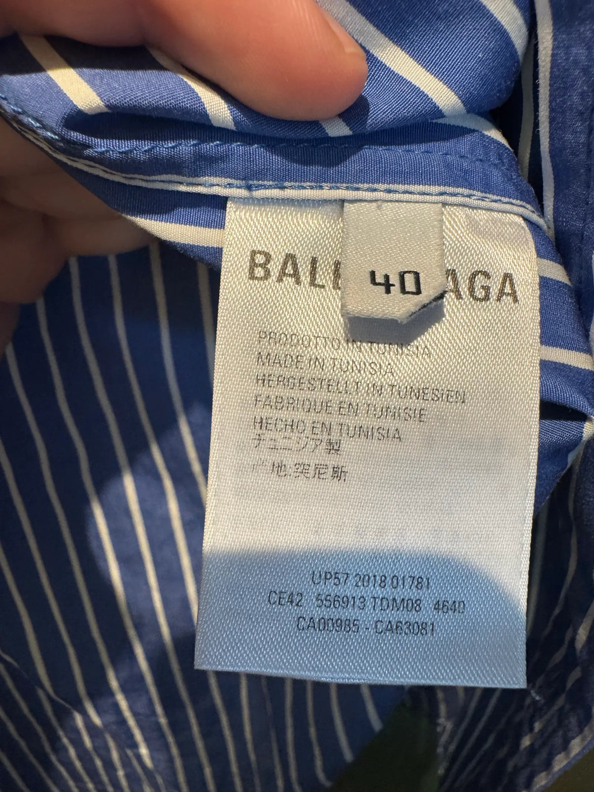 Balenciaga-skjorta