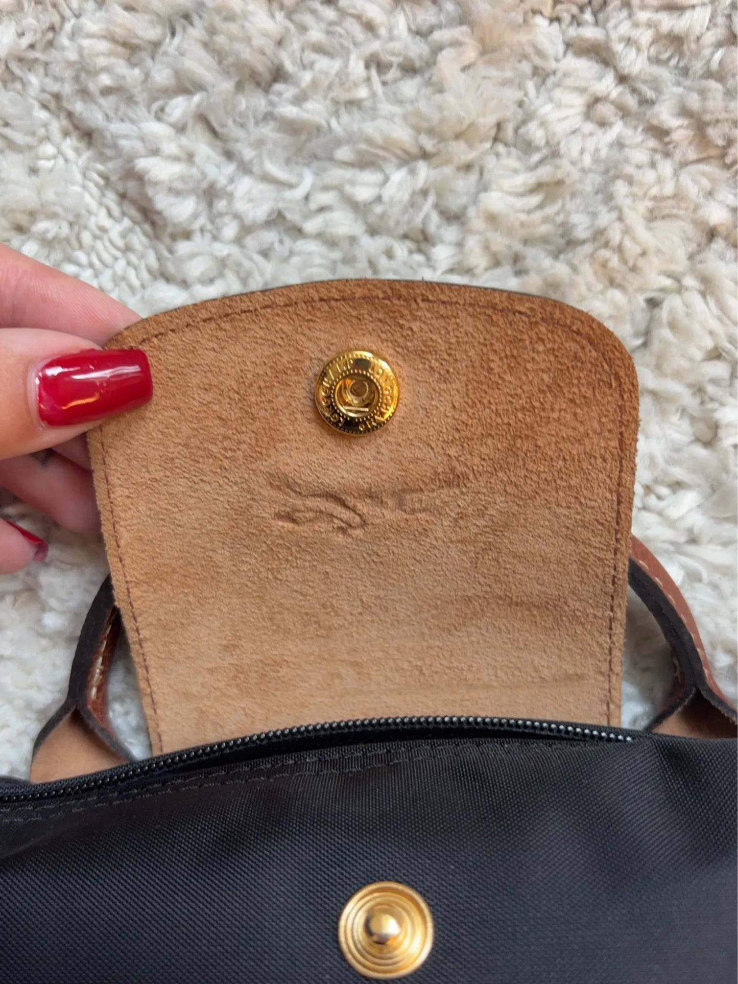Longchamp Le Pliage Original Pouch With Handle Handbag