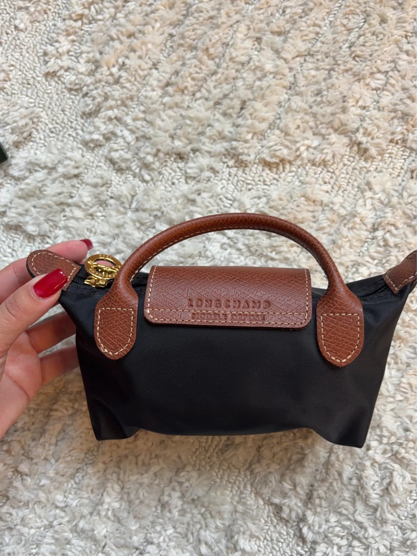 Longchamp Le Pliage Original Pouch With Handle Handbag