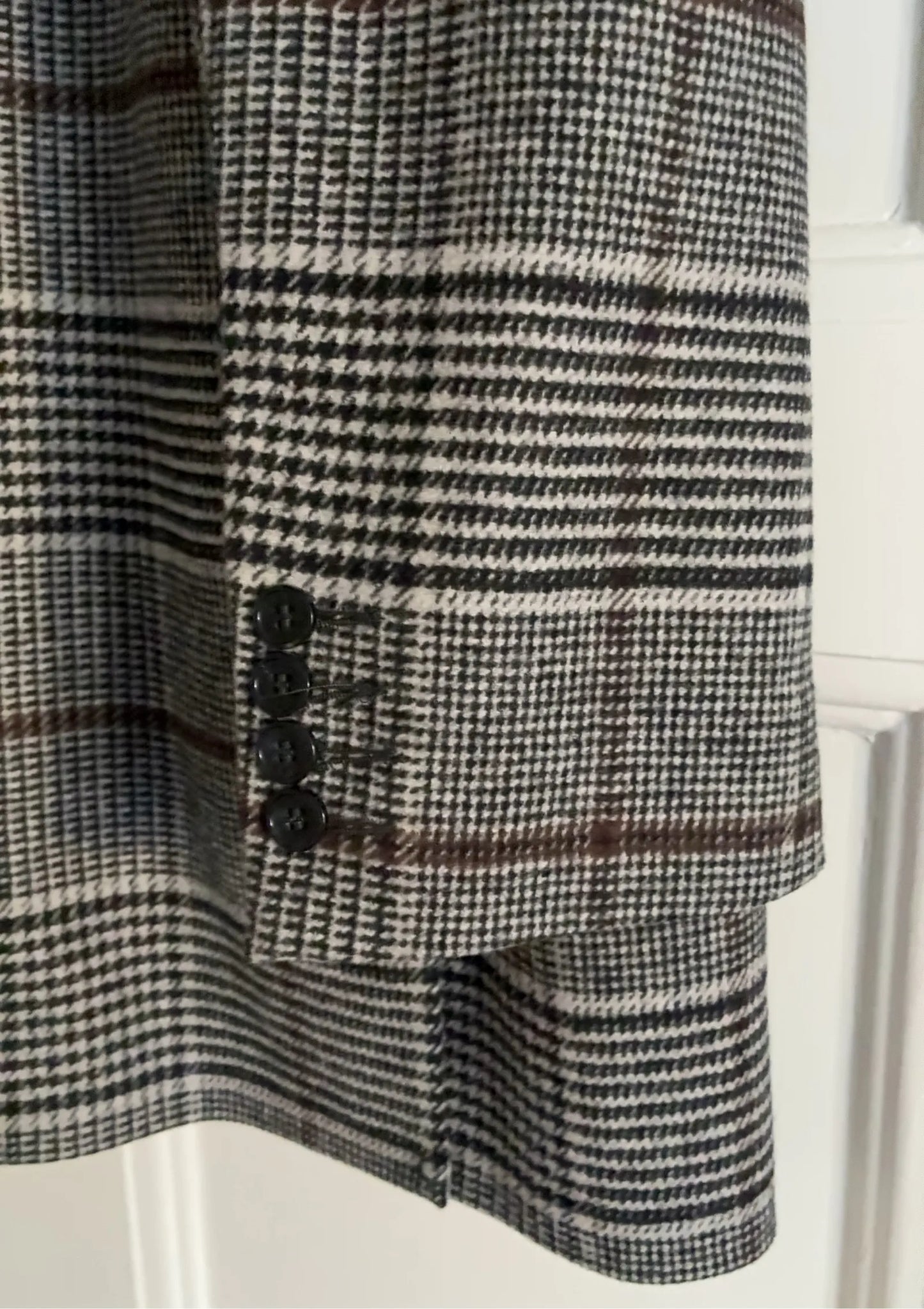 Rodebjer Vera Check-ullkavaj NWOT