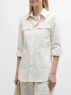 Toteme Patch Pocket Cotton-skjorta