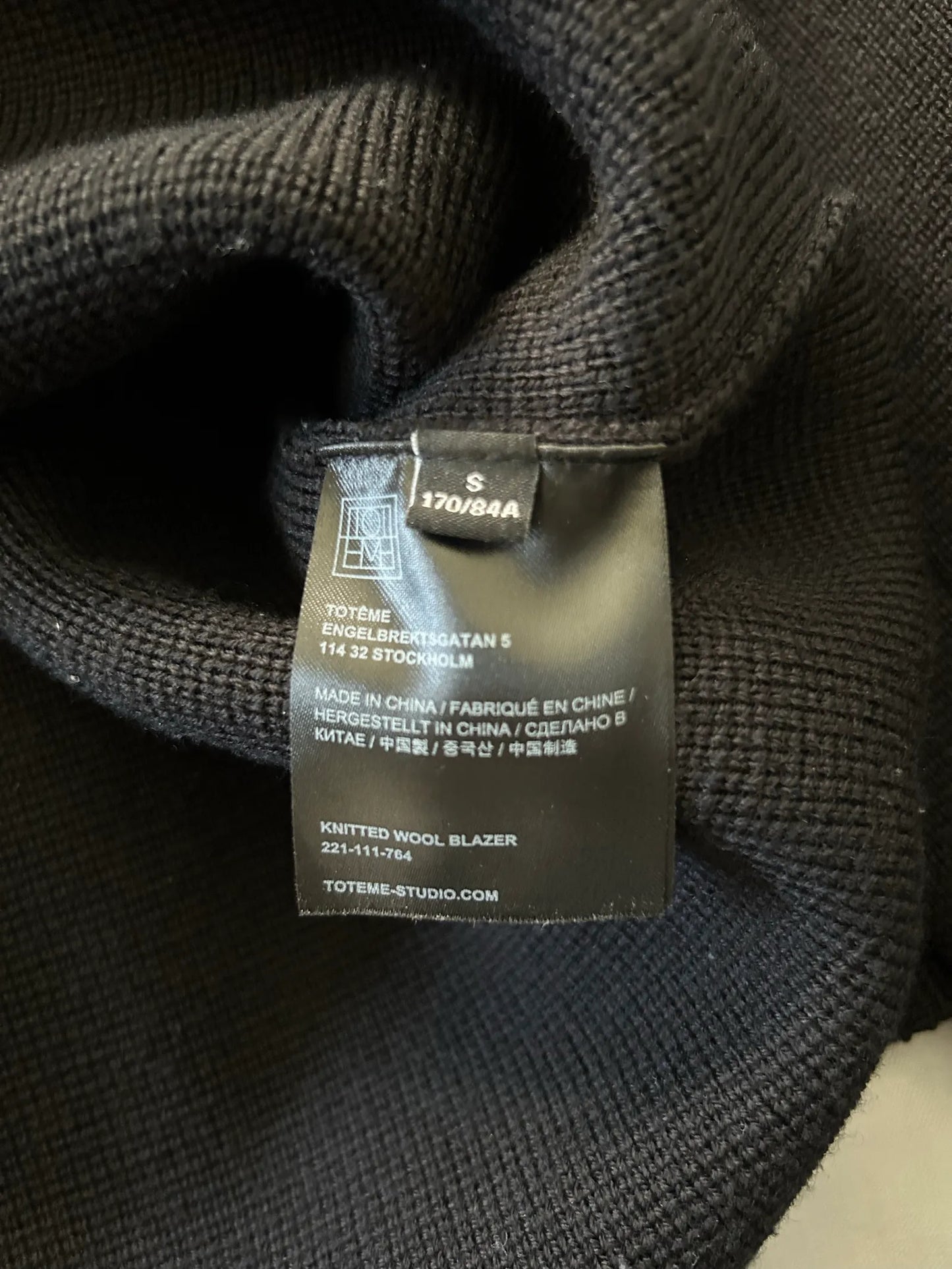 Toteme Knitted Wool-ullkavaj