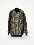 Stella Mccartney Faux Fur Tiger Bomber-jacka