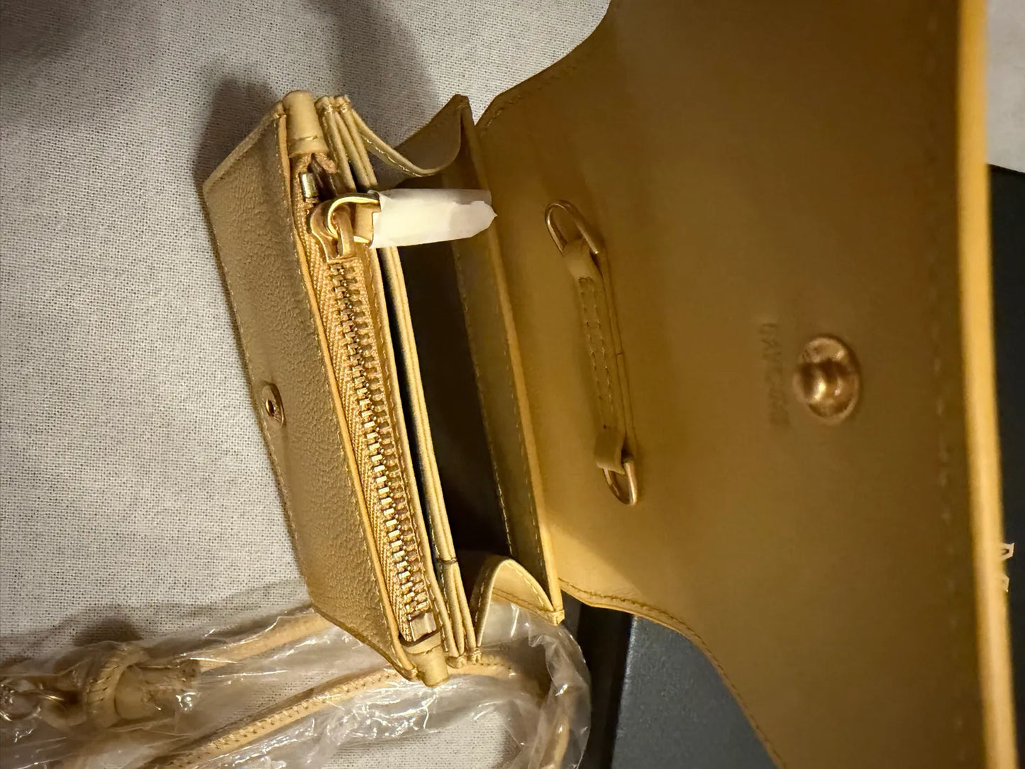 Mcm Himmel Wallet In Corn Yellow Bag