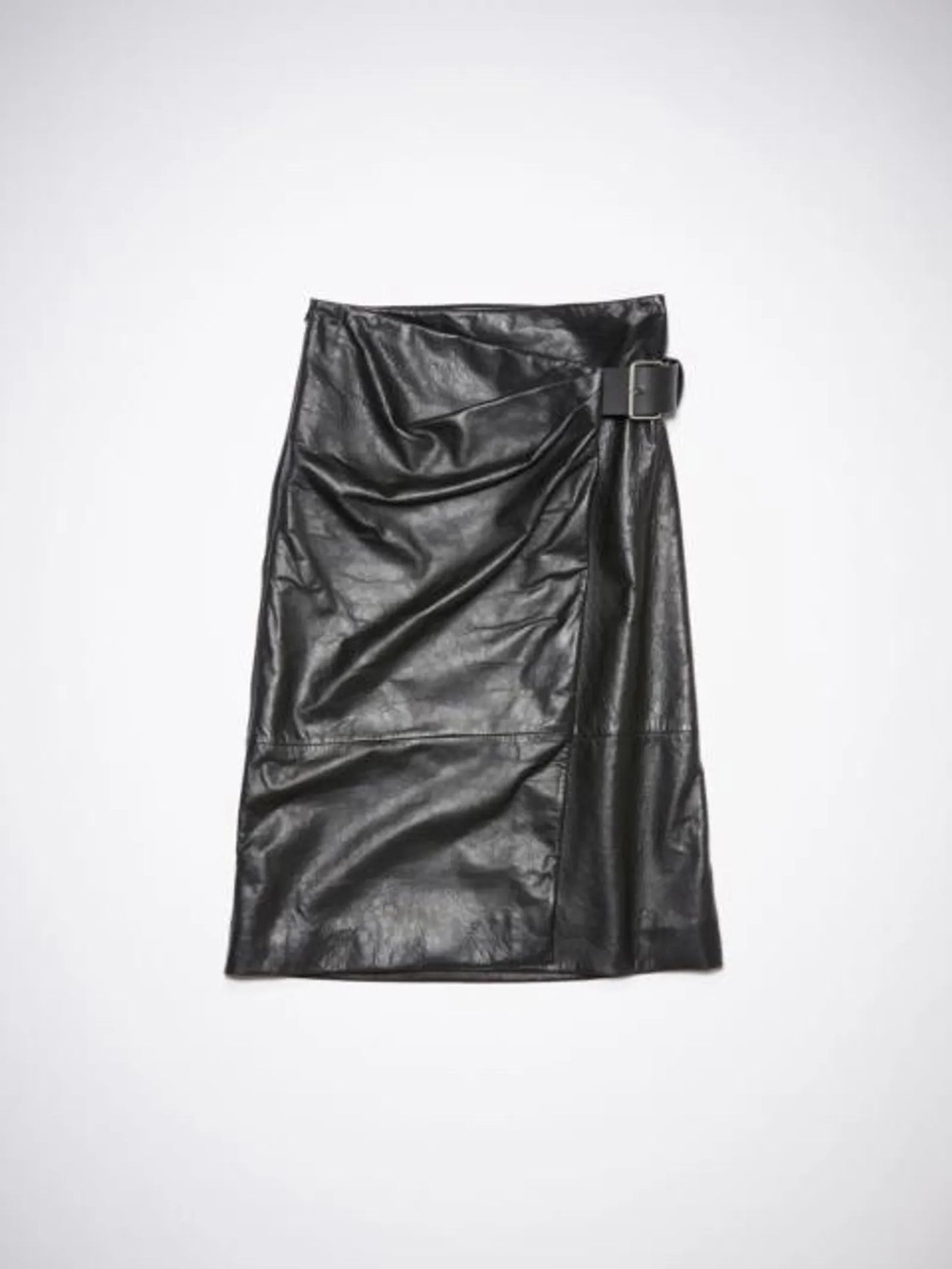 Acne Studios Leather Wrap-skinnkjol
