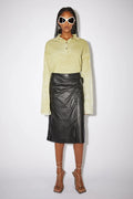Acne Studios Leather Wrap-skinnkjol