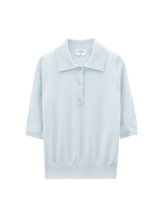 Filippa K Merino Polo-ullskjorta