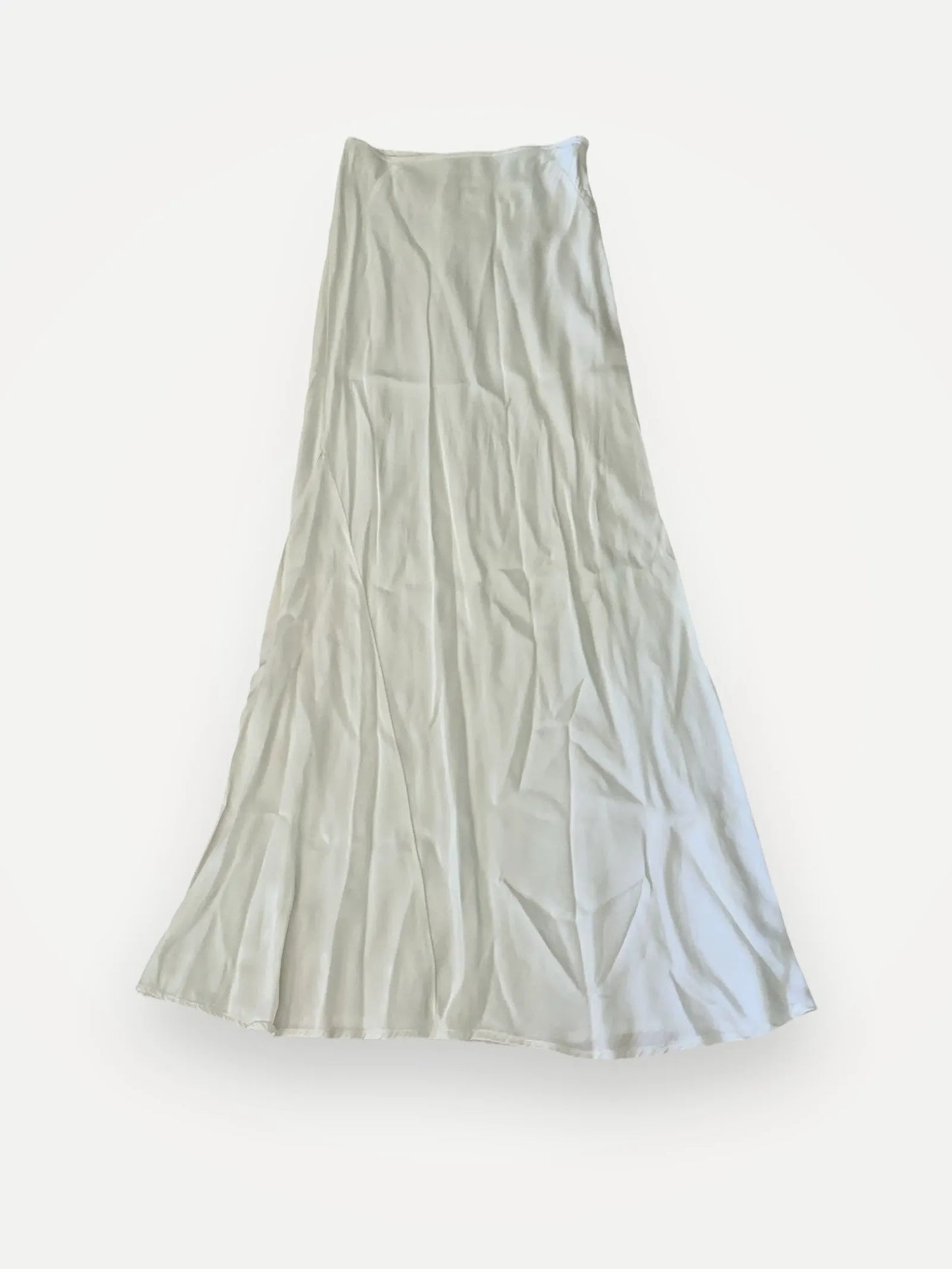 Silk White Skirt