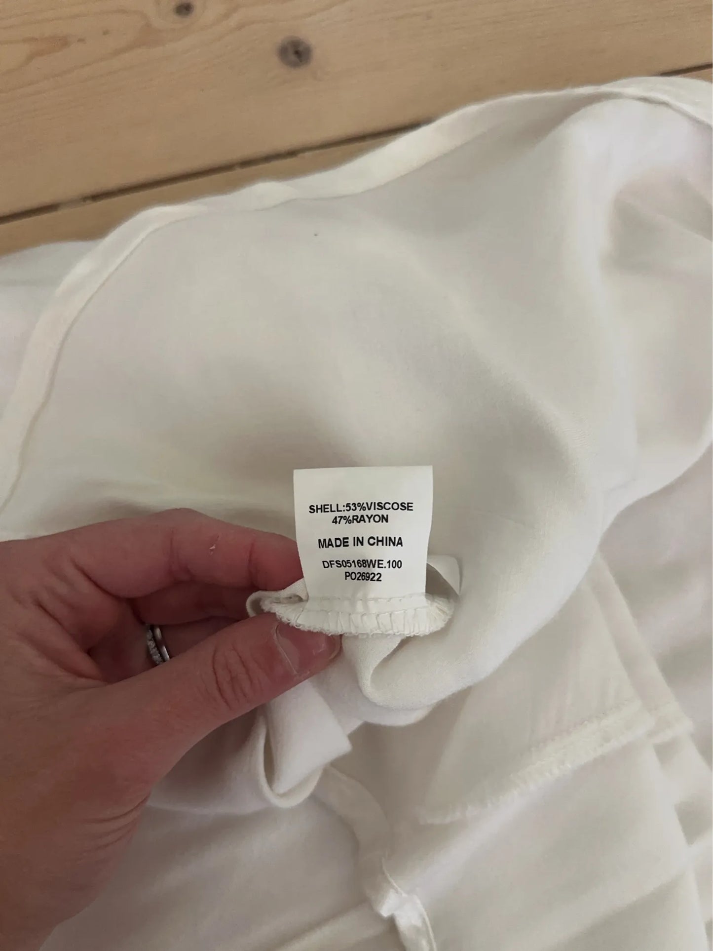 Silk White Skirt