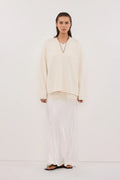 Silk White Skirt