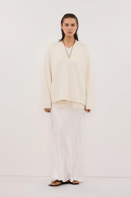 Dissh Silk White-kjol
