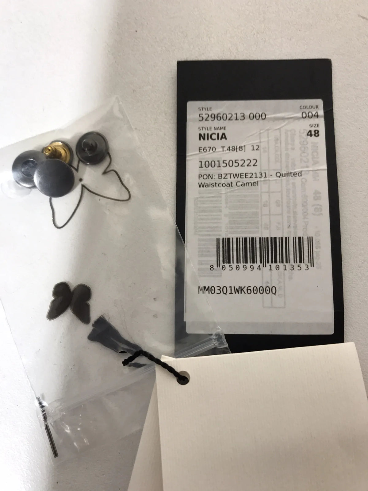 Max Mara Waistcoat Camel-väst NWOT