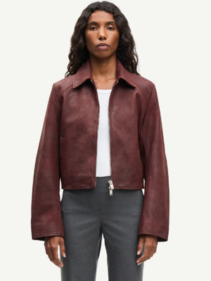 Samsøe Samsøe Sashiva Leather Leather jacket