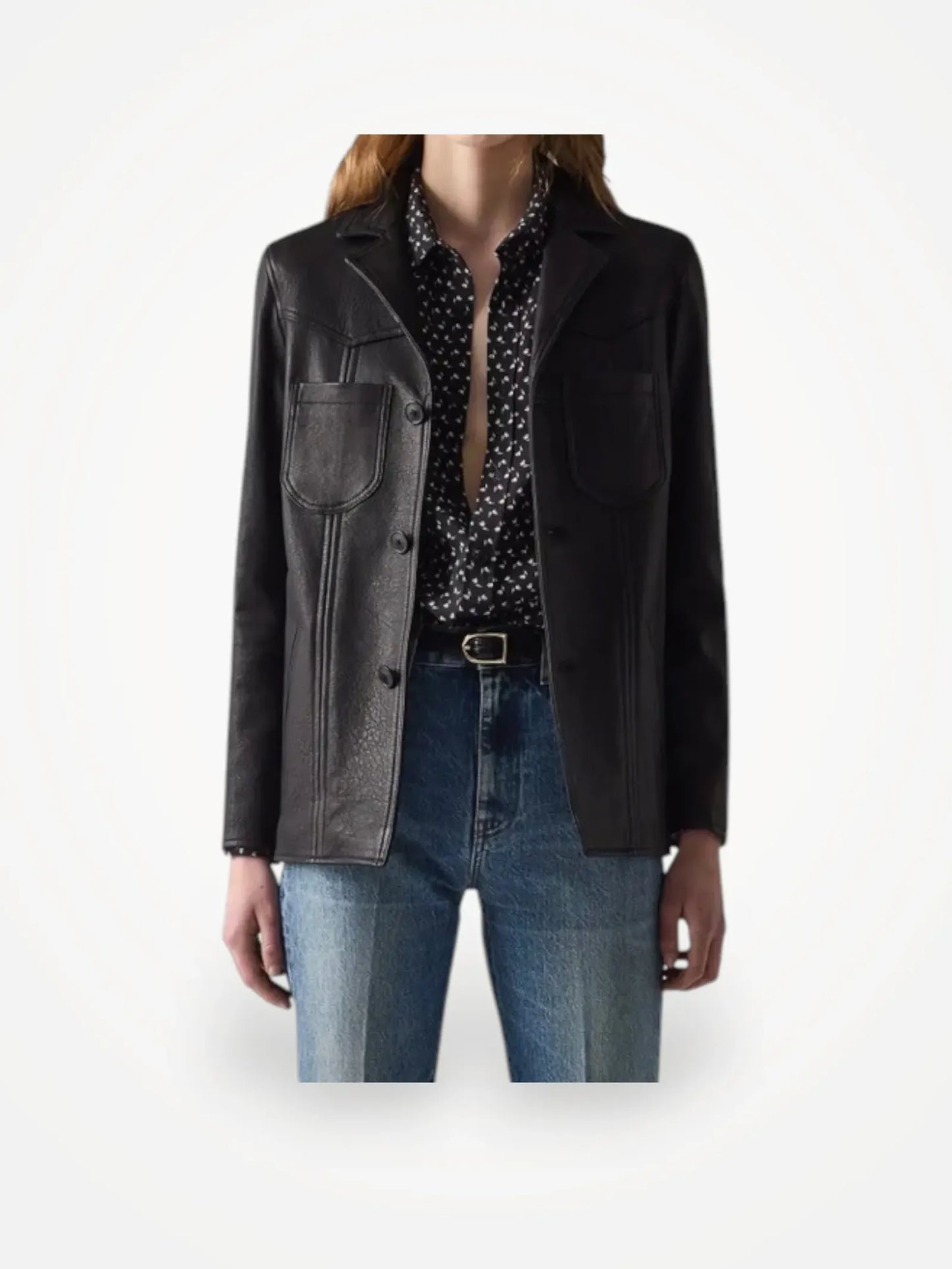 BLK DNM Leather 76-skinnjacka