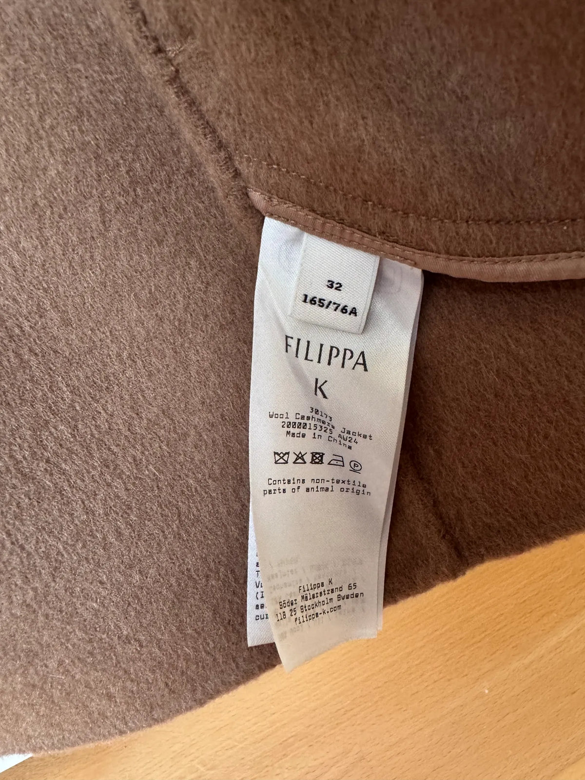 Filippa K Wool Cashmere-ulljacka NWT
