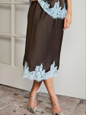 Neo Noir Naira Lace Skirt