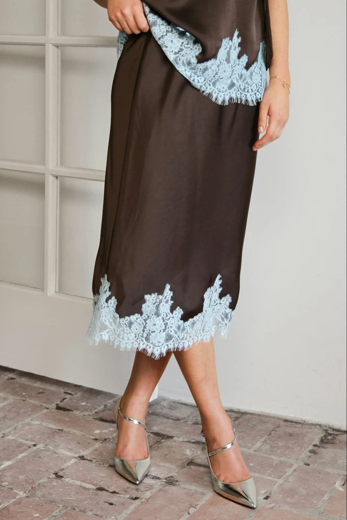 Neo Noir Naira Lace Skirt