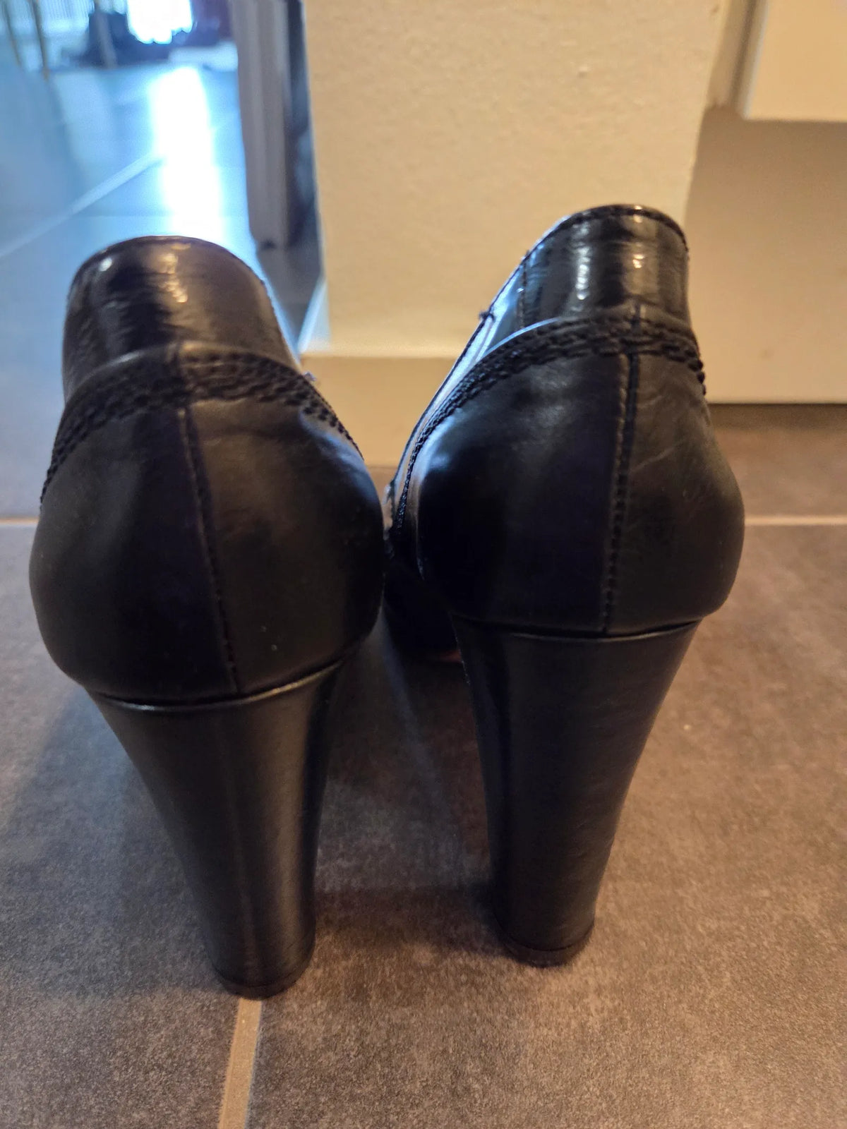 By Malene Birger Leather Round Toe Heels Heels