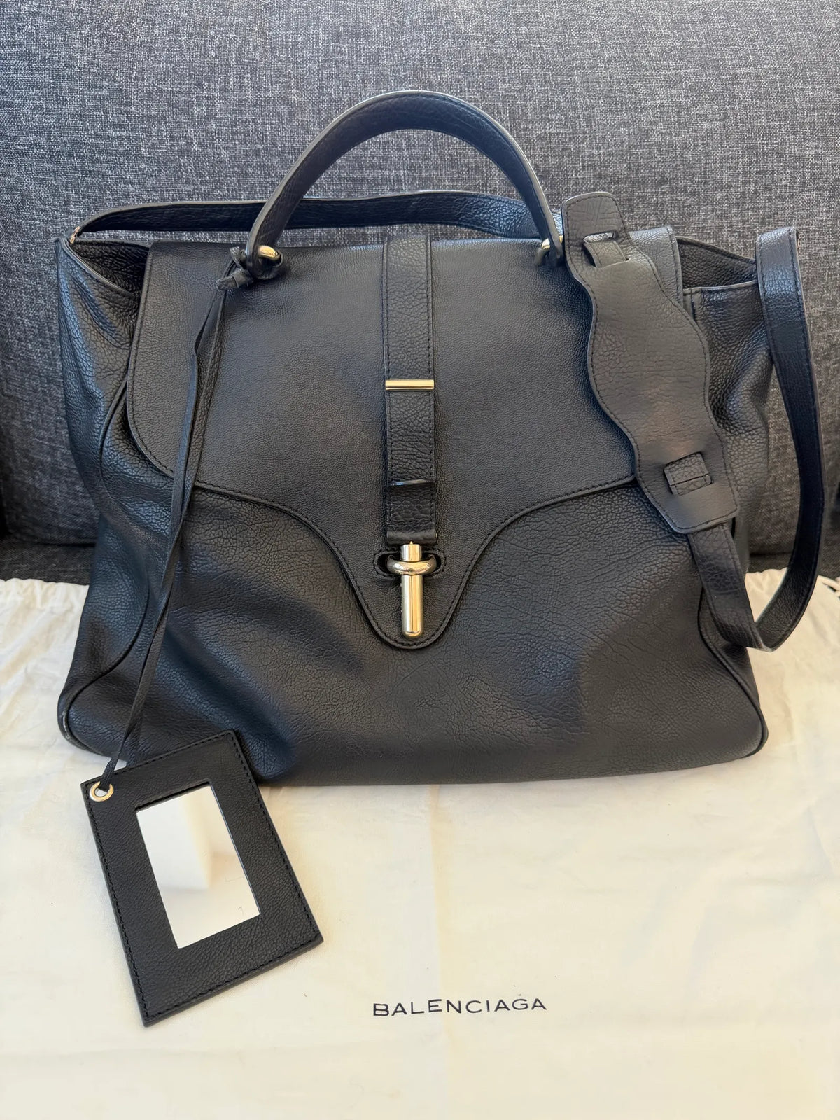 Balenciaga Tube Gm Clasp Handle Shoulder bag