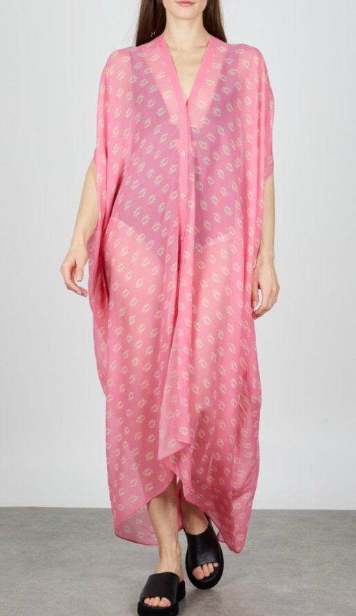 Rodebjer Agave Seaflower-sidenkaftan