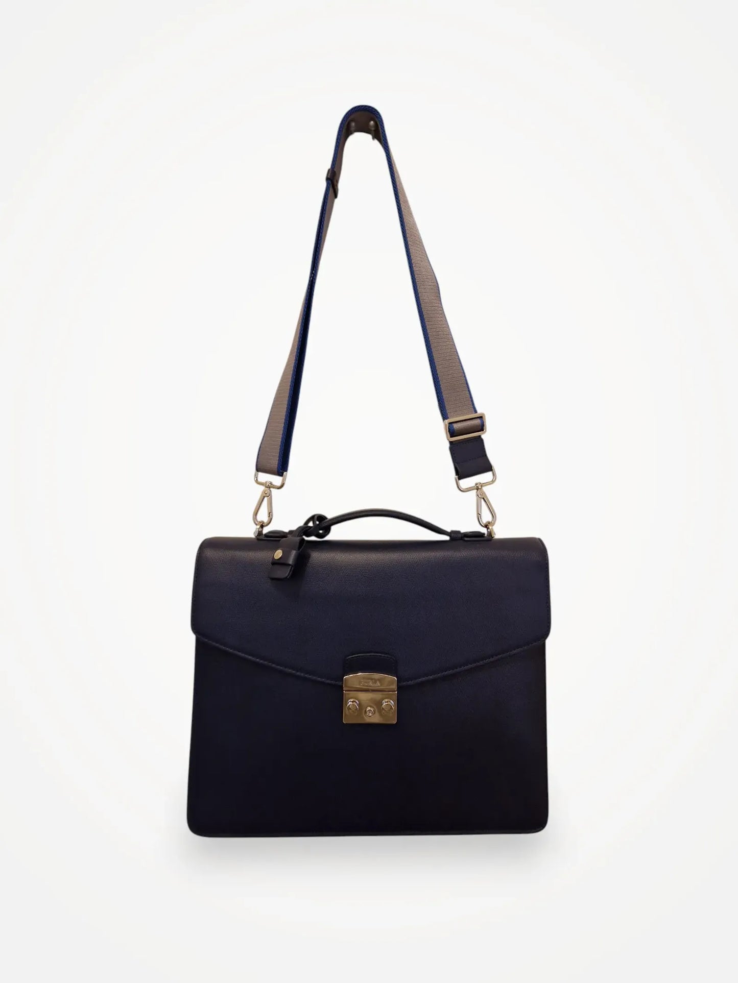 Furla-skinndatorväska NWOT