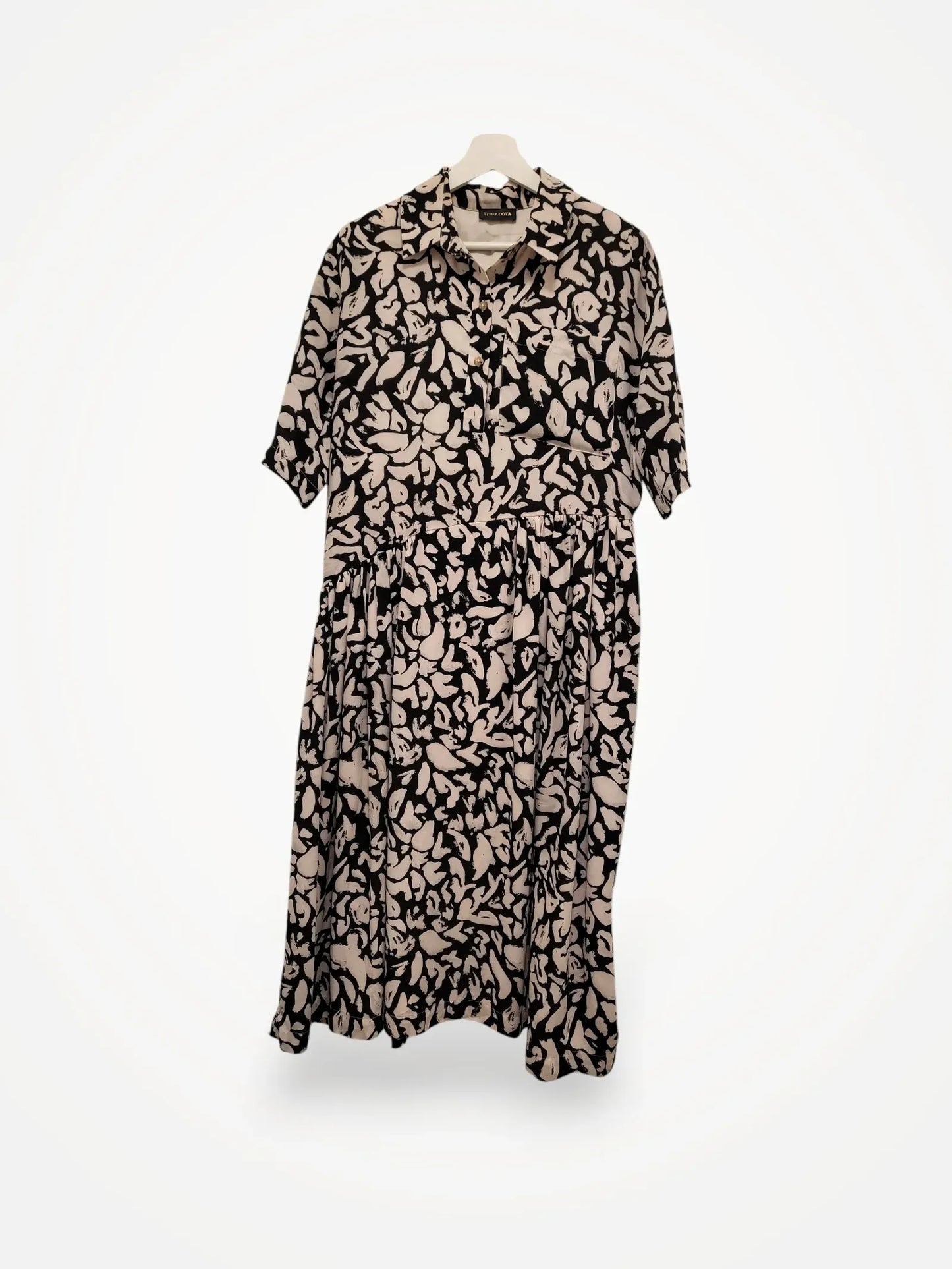 Stine Goya Hunter Leaf Poly Dress