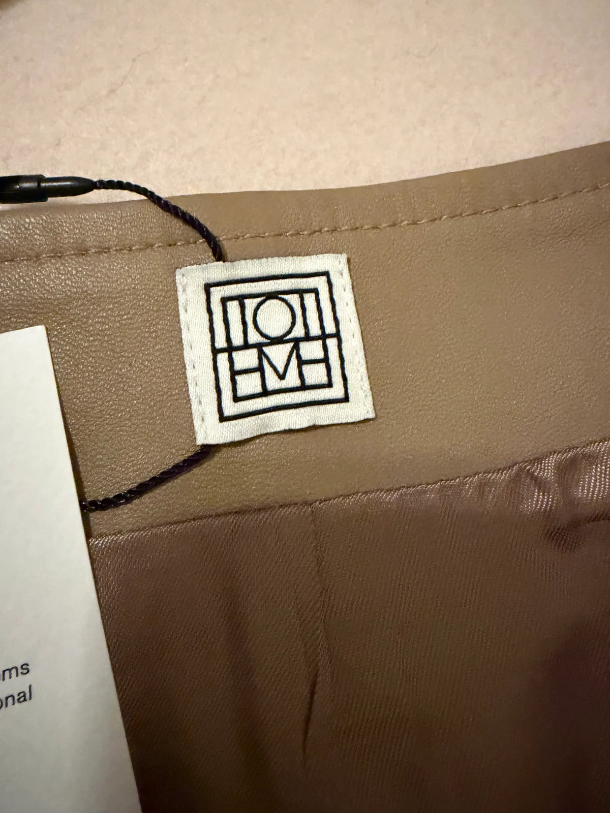 Toteme Paneled Leather-skinnbyxor NWT