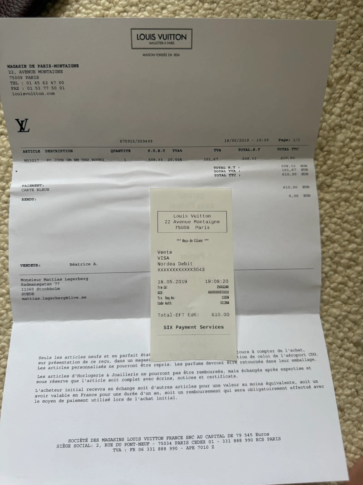 Louis Vuitton Po. Jour Gm Bag