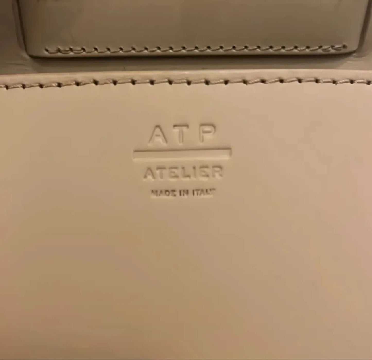 ATP Atelier Montalcino Stitch Nocciola Vacchetta-skinnhandväska