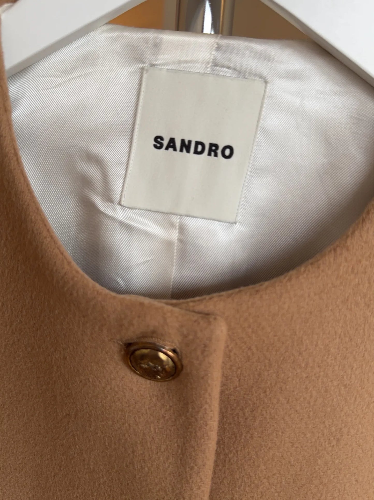 Sandro Cropped Wool-blend , Sfpve01088 Blazer