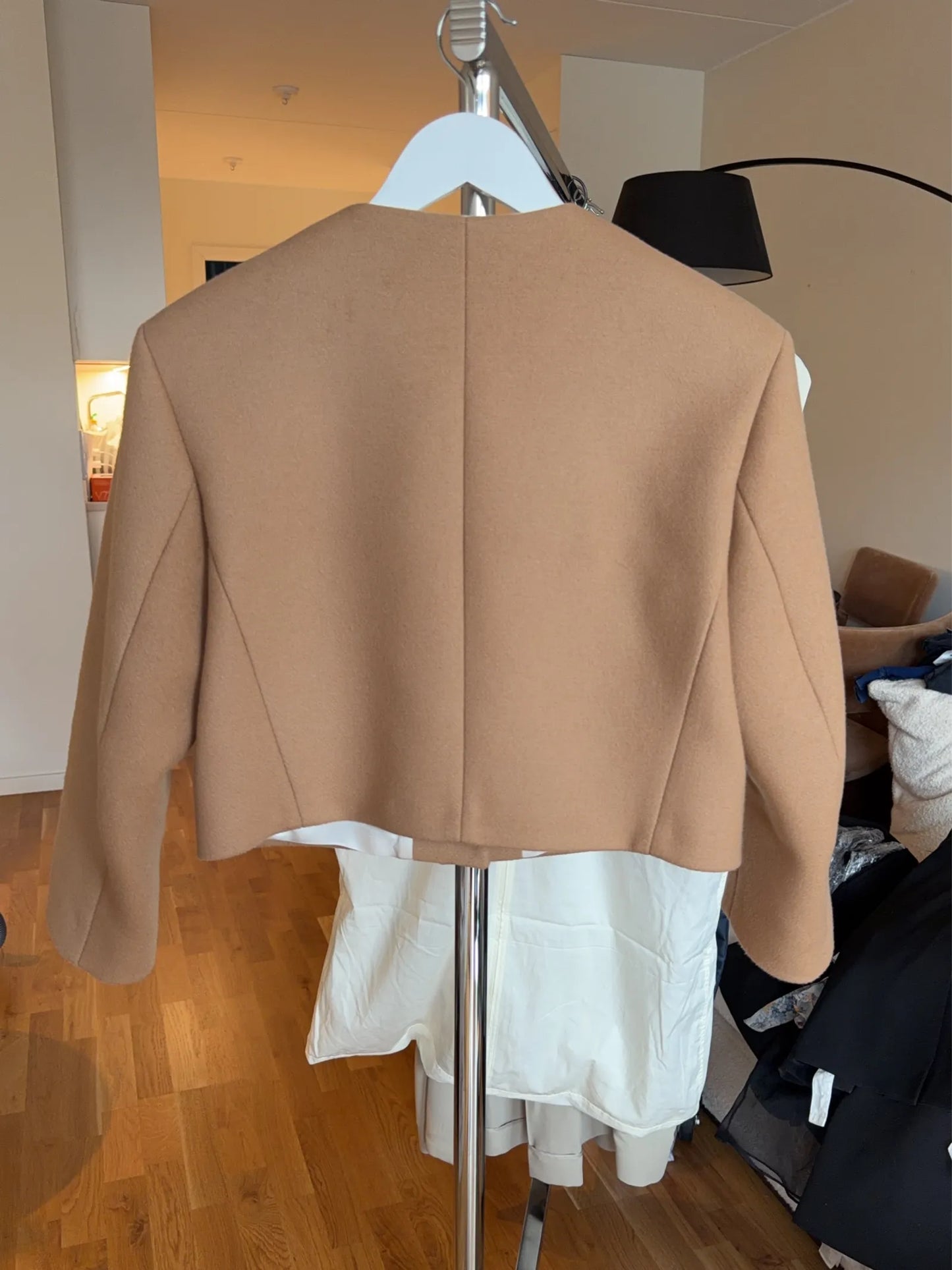Sandro Cropped Wool-blend , Sfpve01088 Blazer