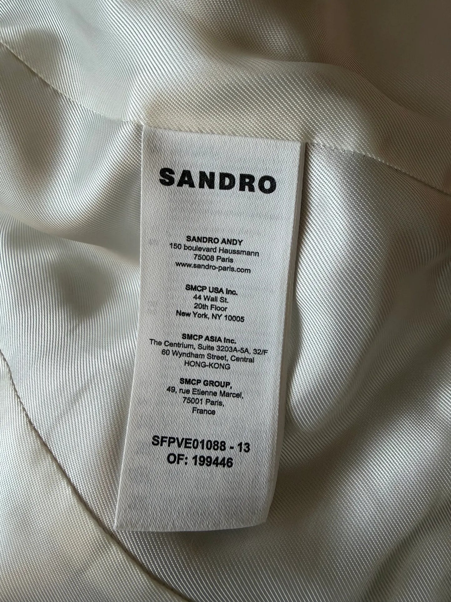 Sandro Cropped Wool-blend , Sfpve01088 Blazer
